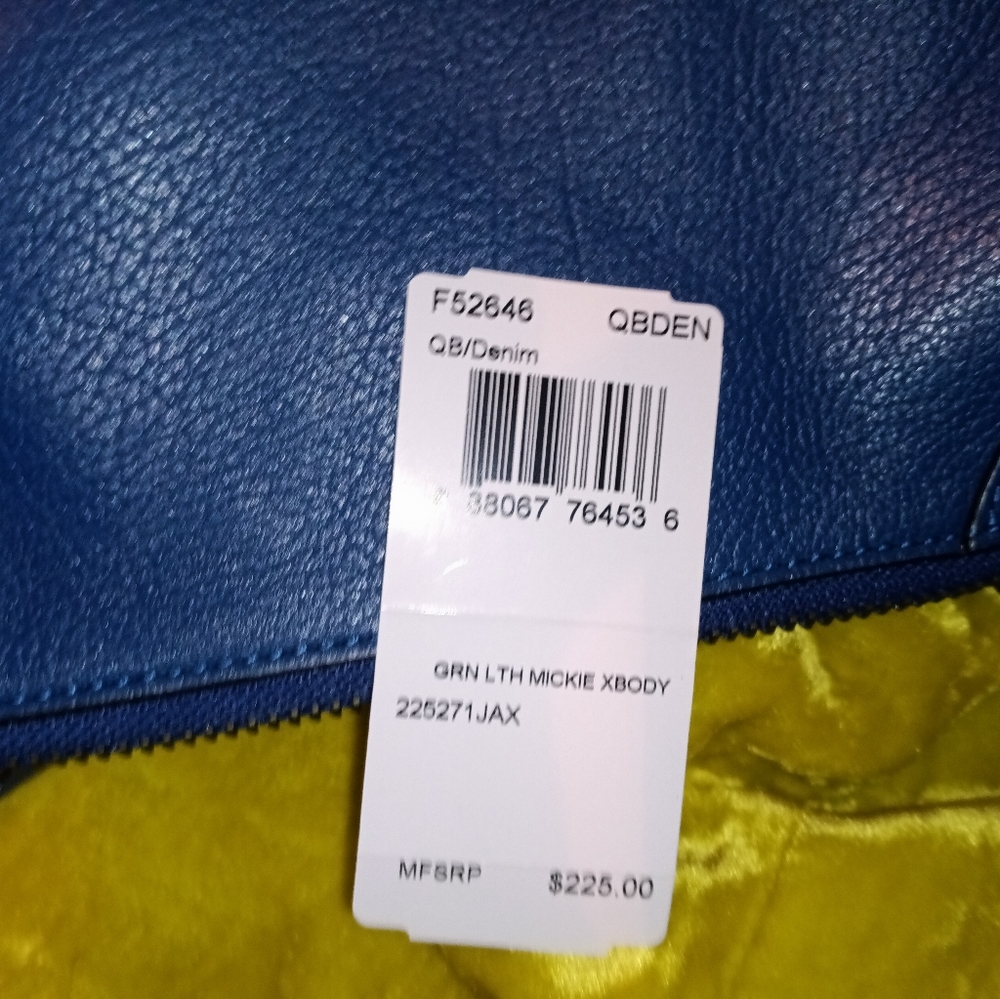 Coach teal shoulder bag - Picture 3 of 6